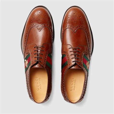 gucci men lace up shoes.